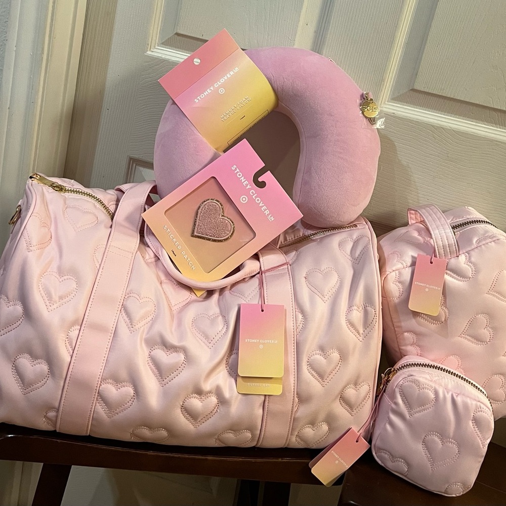 💗Stoney Clover Lane Quilted Hearts Pink Bundle💗